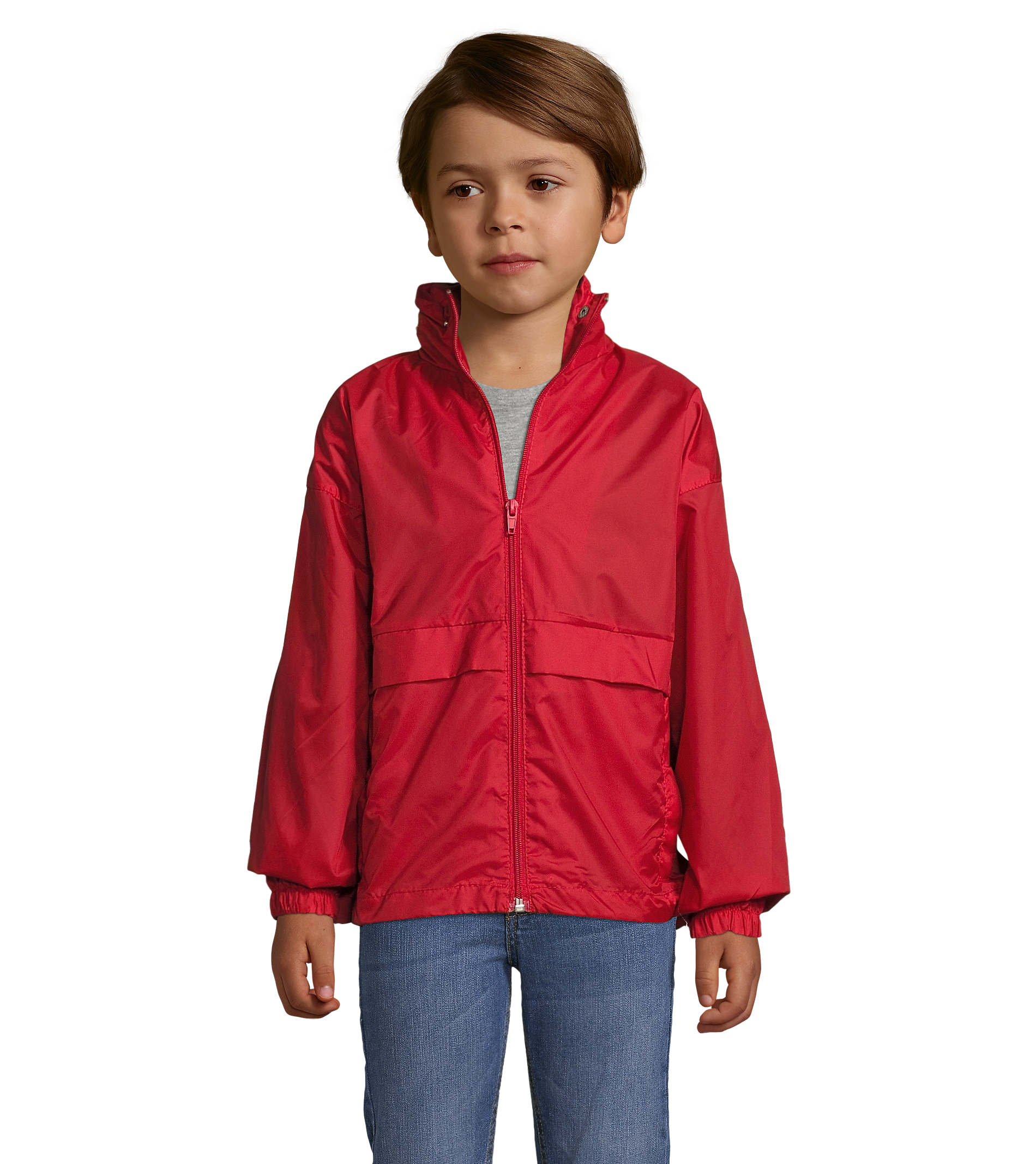 Veste coupe vent publicitaire enfant 210g - SURF Rouge 1